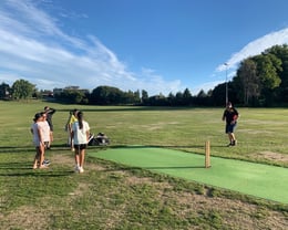 Womens team about to practice